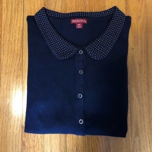 Sparkle Collar Sweater, sz S